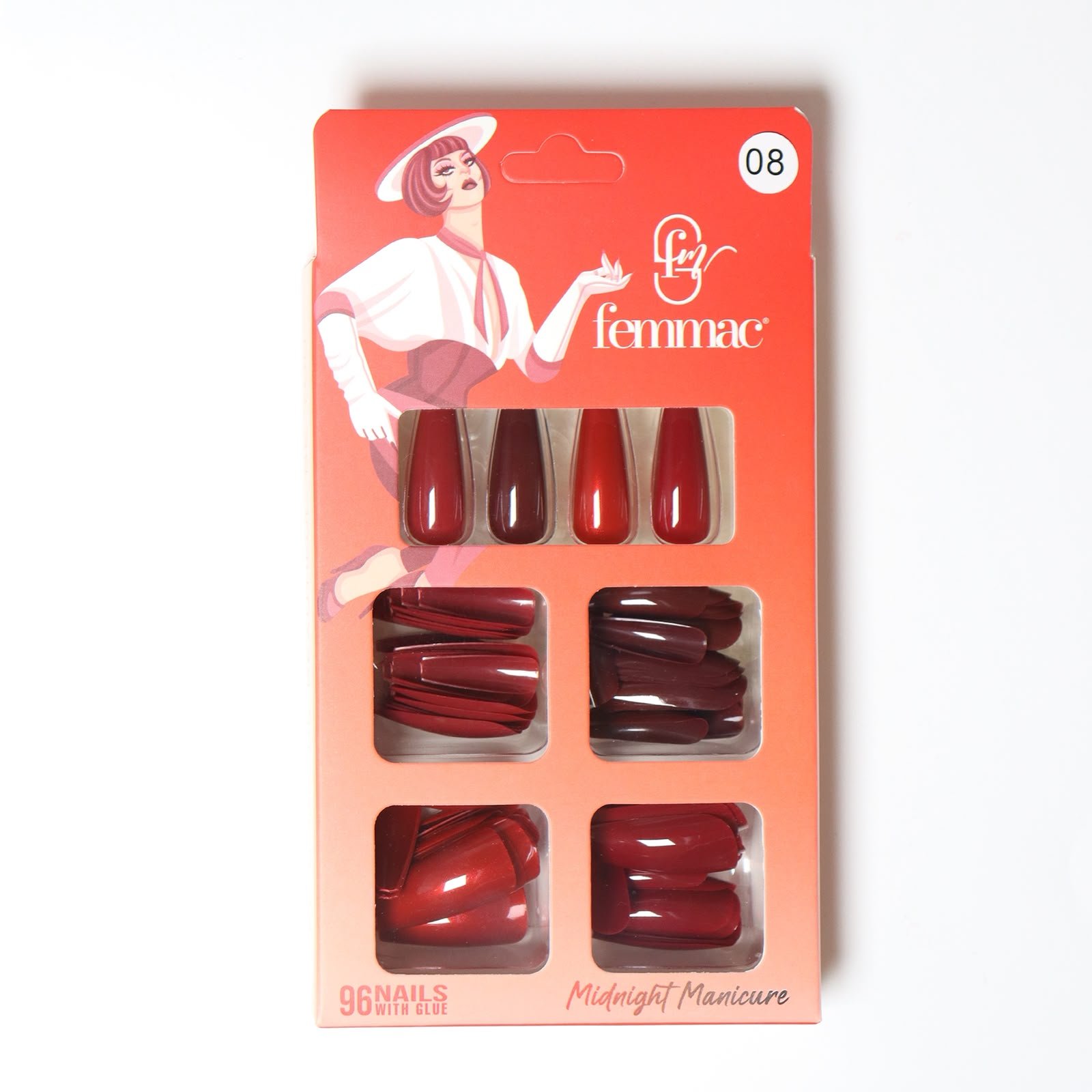 Femmac Midnight Manicure Press-On Nails - Shade 08
